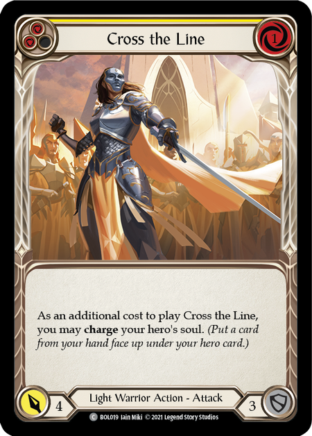 Cross the Line (Yellow) - Flesh and Blood TCG - MoxLand