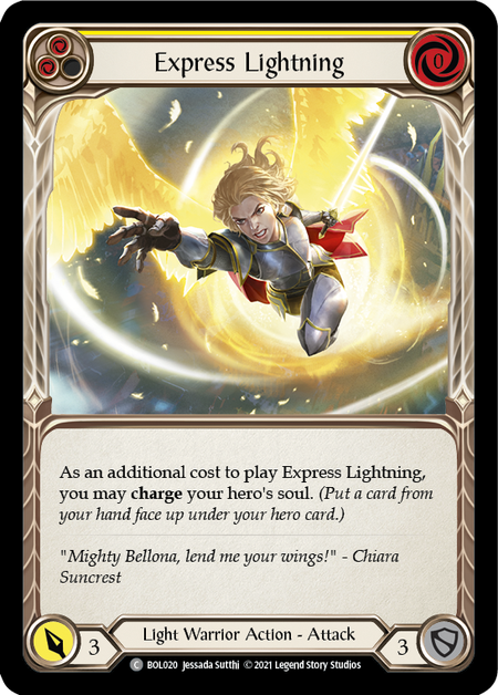 Express Lightning (Yellow) - Flesh and Blood TCG - MoxLand