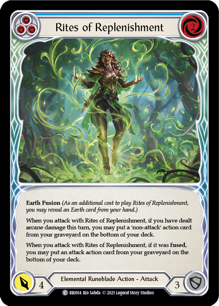 Rites of Replenishment (Blue) - Flesh and Blood TCG - MoxLand