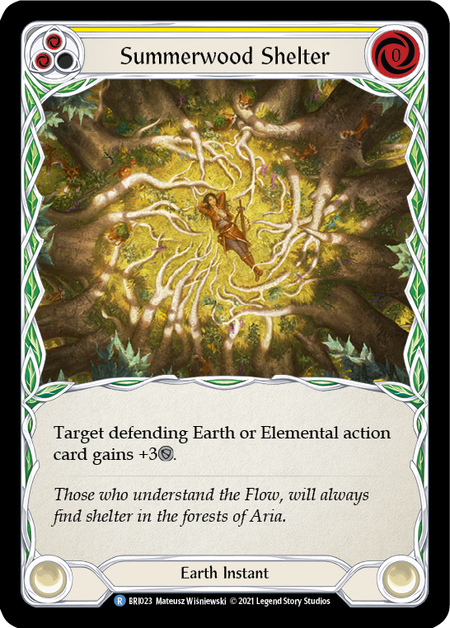 Summerwood Shelter (Yellow) - Flesh and Blood TCG - MoxLand