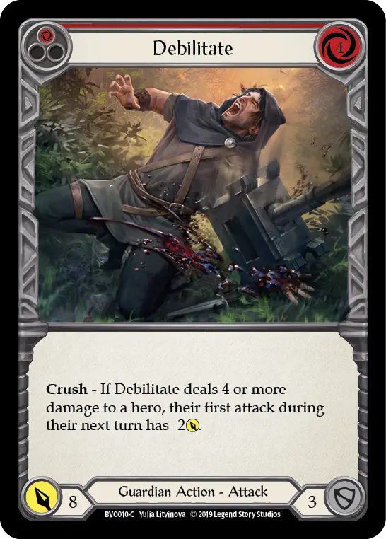 Debilitate (Red) - Flesh and Blood TCG - MoxLand