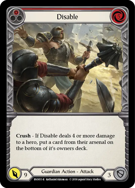 Disable (Red) - Flesh and Blood TCG - MoxLand