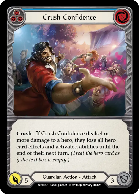 Crush Confidence (Blue) - Flesh and Blood TCG - MoxLand