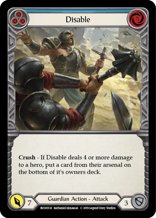 Disable (Blue) - Flesh and Blood TCG - MoxLand