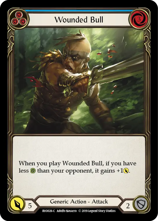 Wounded Bull (Blue) - Flesh and Blood TCG - MoxLand