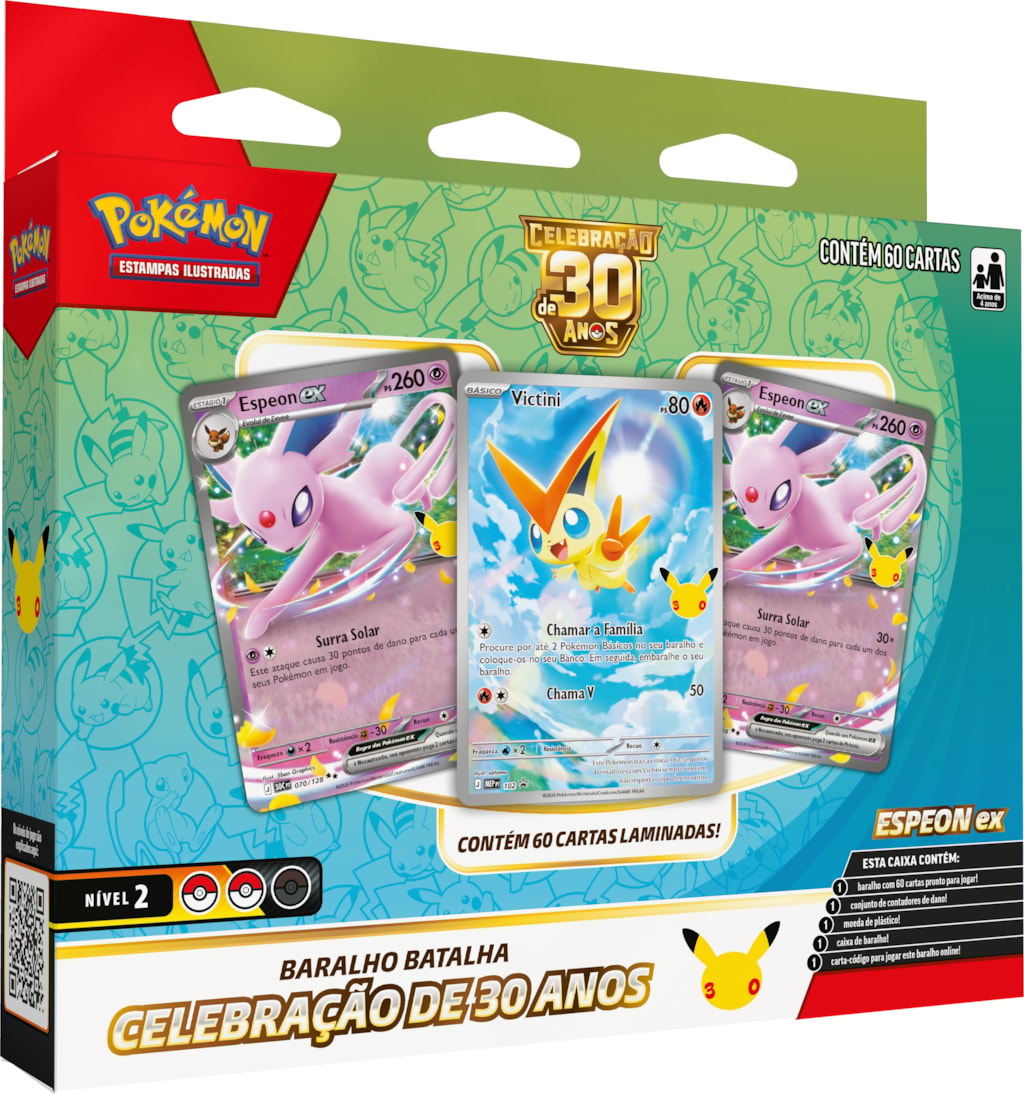 Baralho Batalha - Celebração de 30 Anos Espeon ex - Pokémon TCG - MoxLand