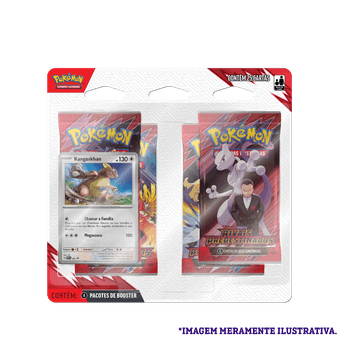 Blister Quádruplo - Escarlate e Violeta 10 Rivais Predestinados Kangaskhan - Pokémon TCG - MoxLand