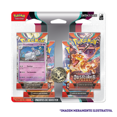 Blister Quádruplo - Escarlate e Violeta 3 Obsidiana em Chamas Houndstone - Pokémon TCG - MoxLand