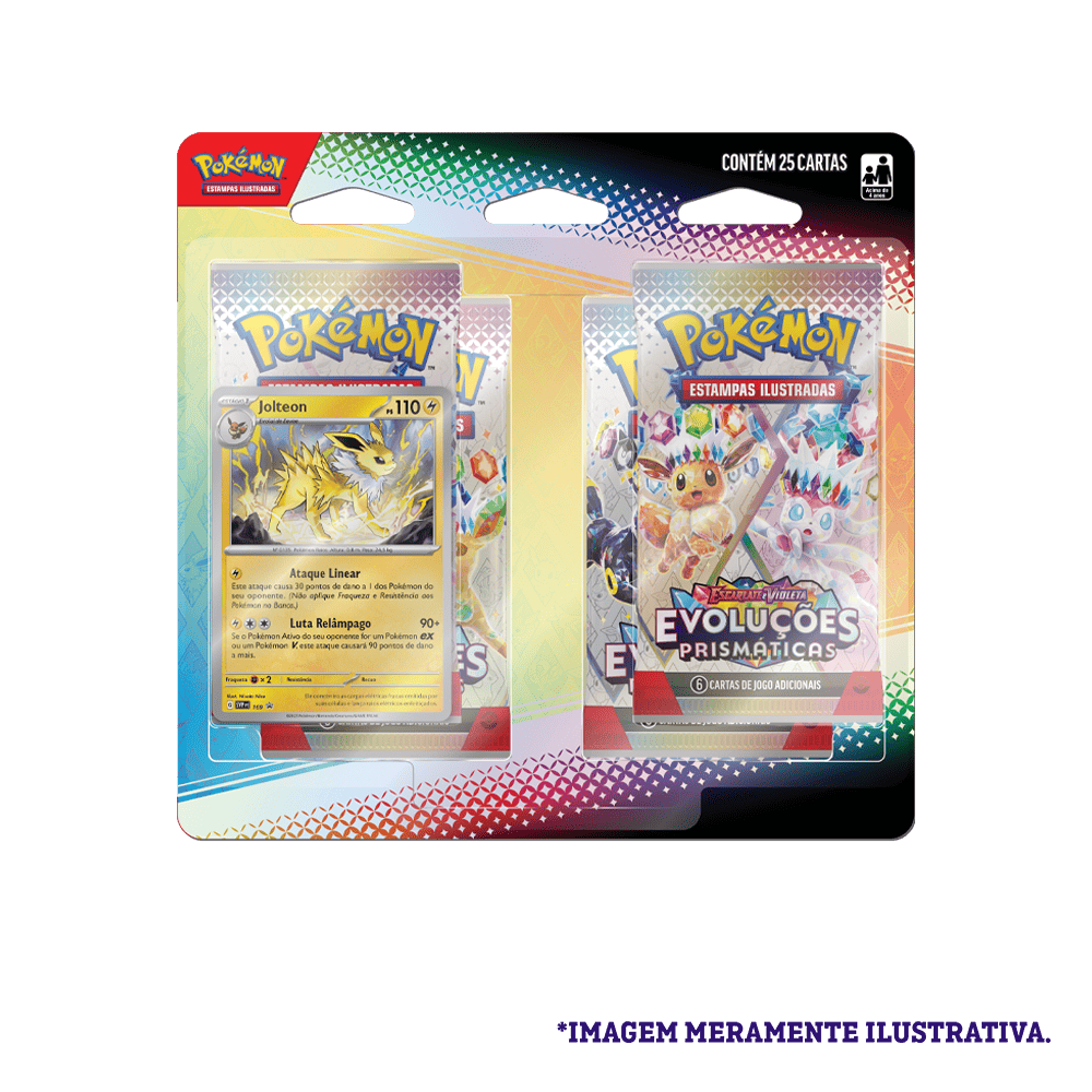 Blister Quádruplo - Escarlate e Violeta 8.5 Evoluções Prismáticas Jolteon - Pokémon TCG - MoxLand