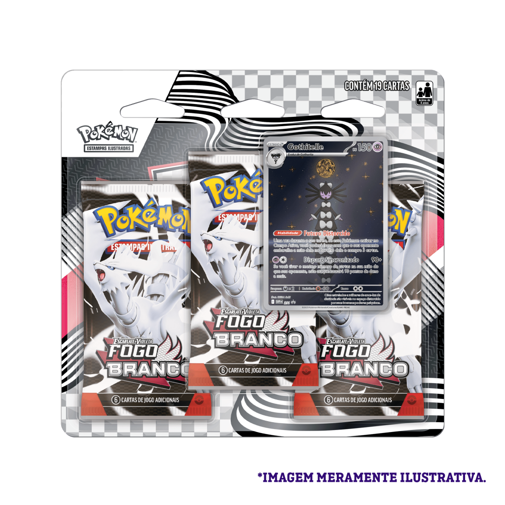 Blister Triplo - Escarlate e Violeta 10.5 Fogo Branco Gothitelle - Pokémon TCG - MoxLand
