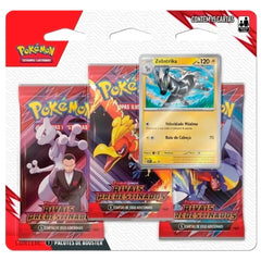 Blister Triplo - Escarlate e Violeta 10 Rivais Predestinados Zebstrika - Pokémon TCG - MoxLand