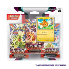 Blister Triplo - Escarlate e Violeta 3 Obsidiana em Chamas Pawmi - Pokémon TCG - MoxLand