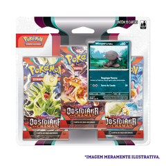 Blister Triplo - Escarlate e Violeta 3 Obsidiana em Chamas Wooper de Paldea - Pokémon TCG - MoxLand