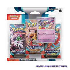 Blister Triplo - Escarlate e Violeta 4 Fenda Paradoxal Sinistea - Pokémon TCG - MoxLand