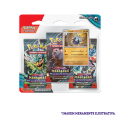 Blister Triplo - Escarlate e Violeta 6 Máscaras do Crepúsculo Pupitar - Pokémon TCG - MoxLand