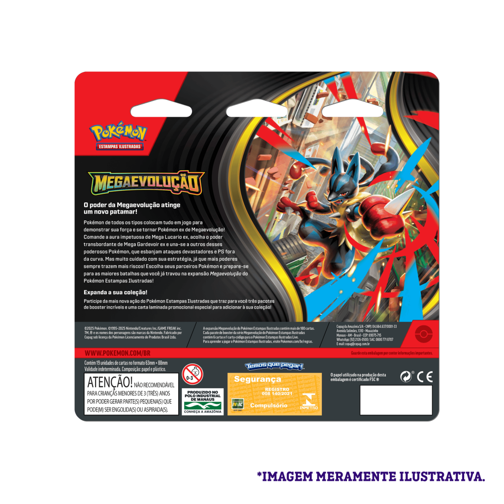 Blister Triplo - Mega Evolução Drifblim - Pokémon TCG - MoxLand