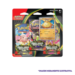 Blister Triplo - Megaevolução 3 Equilíbrio Perfeito Makuhita - Pokémon TCG - MoxLand