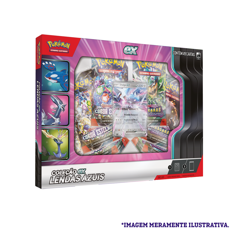 Box - Coleção ex Lendas Azuis Dialga ex - Pokémon TCG - MoxLand