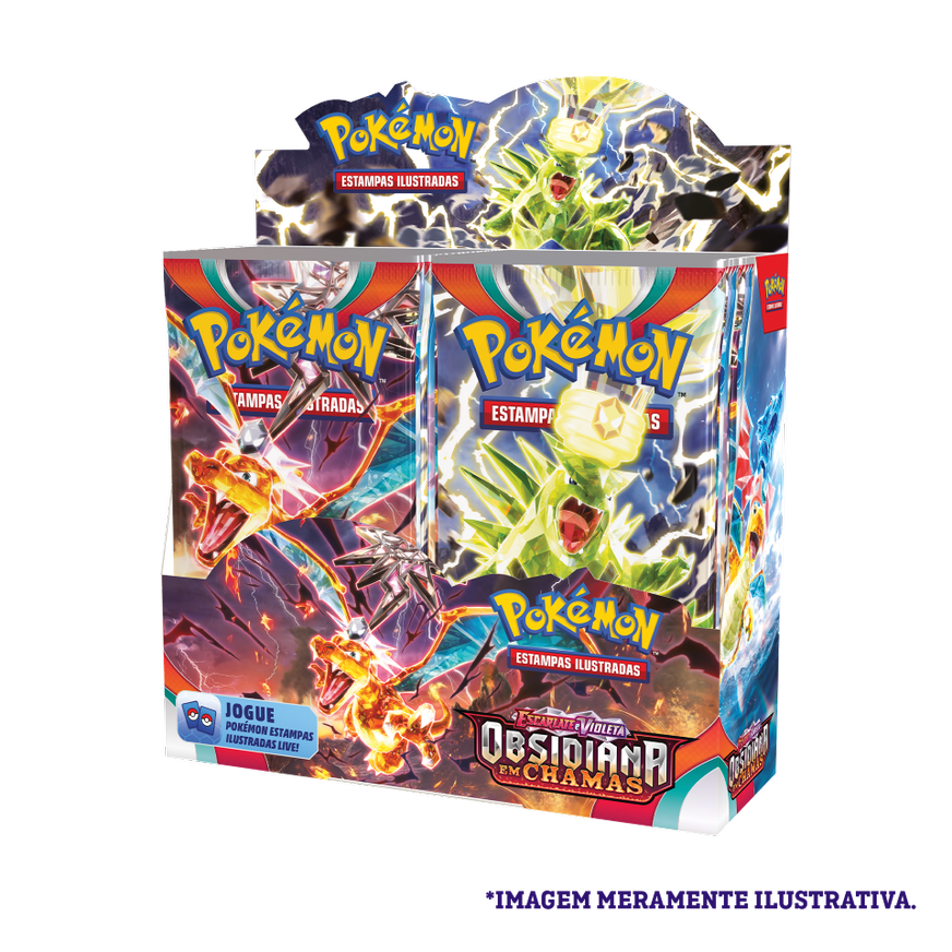 Box - Escarlate e Violeta 3 Obsidiana em Chamas - Pokémon TCG - MoxLand