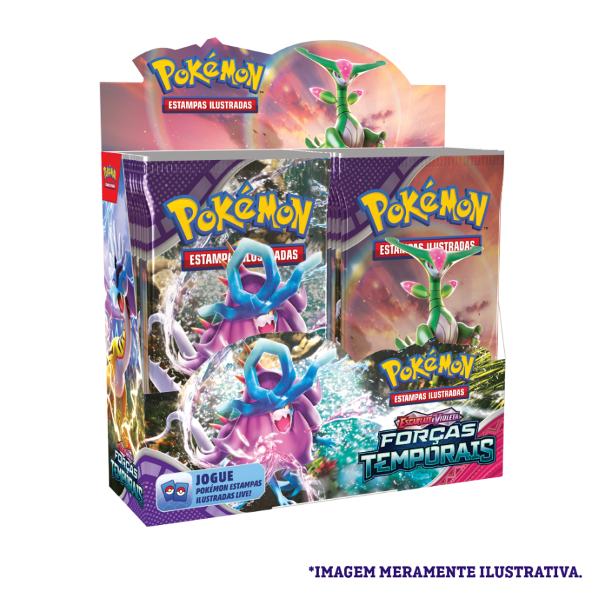 Box - Escarlate e Violeta 5 Forças Temporais - Pokémon TCG - MoxLand