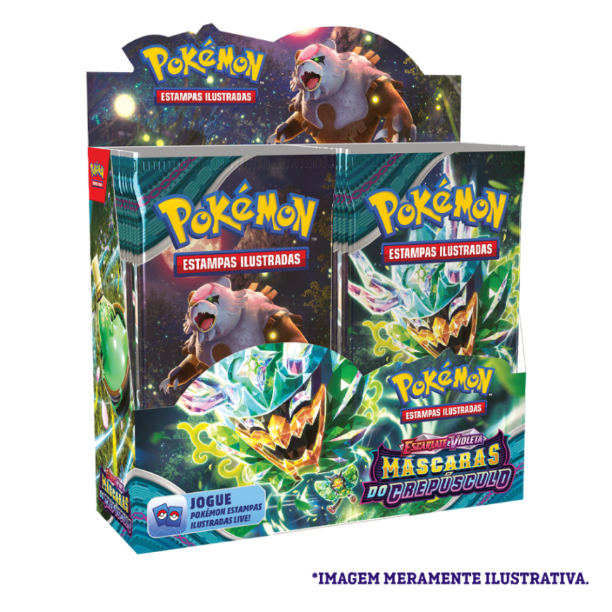 Box - Escarlate e Violeta 6 Máscaras do Crepúsculo - Pokémon TCG - MoxLand