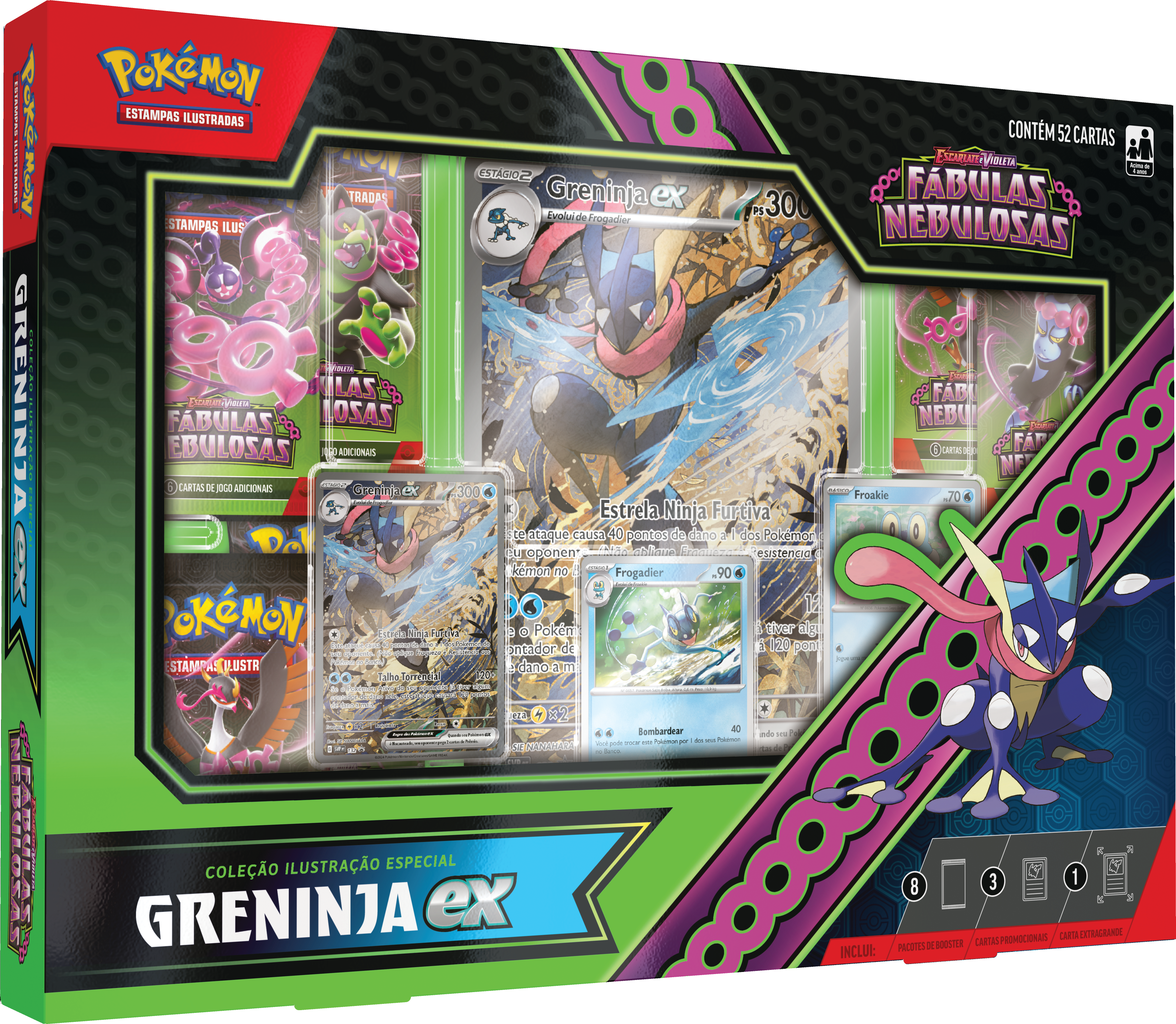 Box - Fábulas Nebulosas Greninja ex - Pokémon TCG - MoxLand