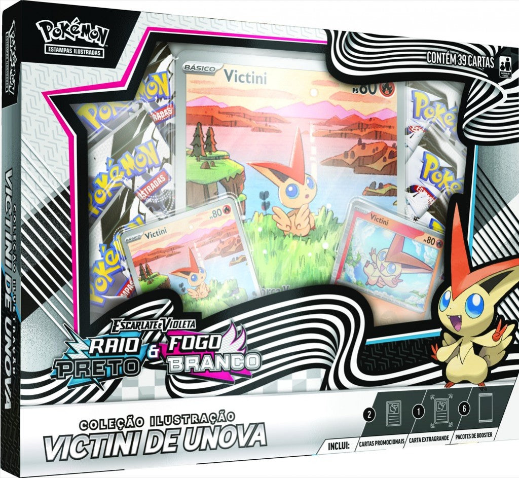 Box - Fogo Branco e Raio Preto Victini de Unova - Pokémon TCG - MoxLand