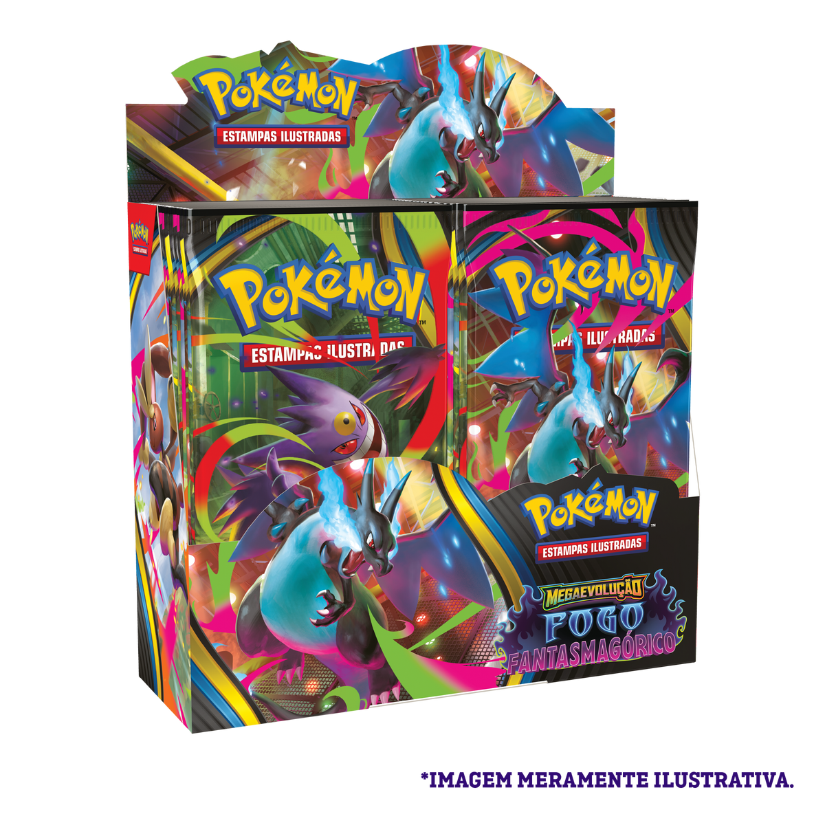 Box - Megaevolução 2 Fogo Fantasmagórico - Pokémon TCG - MoxLand