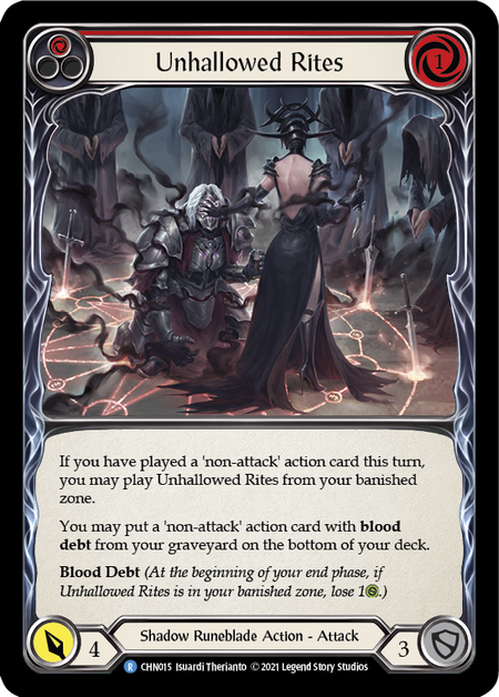 Unhallowed Rites (Red) - Flesh and Blood TCG - MoxLand