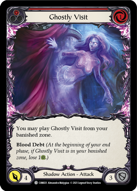 Ghostly Visit (Red) - Flesh and Blood TCG - MoxLand