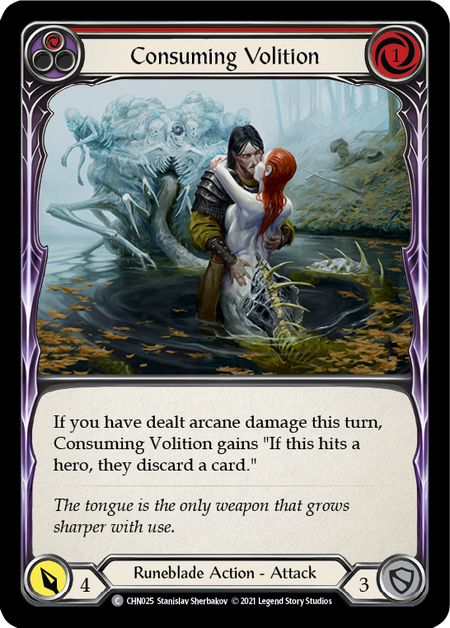 Consuming Volition (Red) - Flesh and Blood TCG - MoxLand
