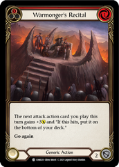Warmonger's Recital (Red) - Flesh and Blood TCG - MoxLand