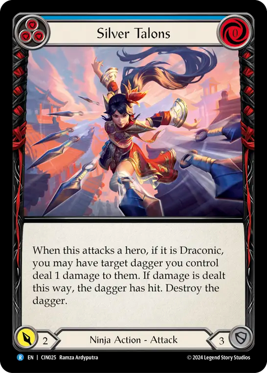 Silver Talons (Blue) - Flesh and Blood TCG - MoxLand