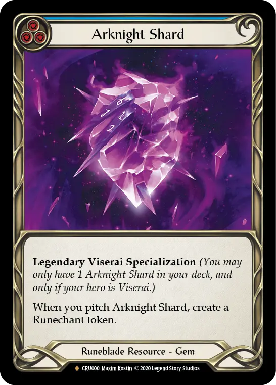 Arknight Shard (Blue) - Crucible of War (1ª Edição Cold Foil)