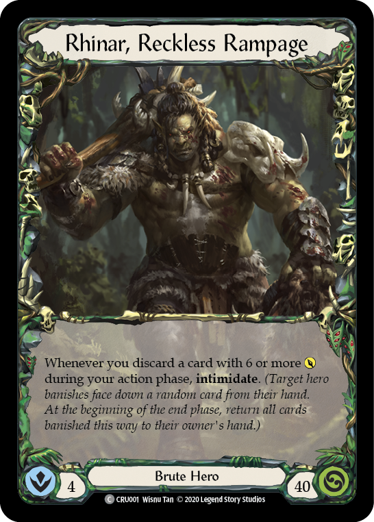 Rhinar, Reckless Rampage - Flesh and Blood TCG - MoxLand