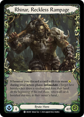 Rhinar, Reckless Rampage - Flesh and Blood TCG - MoxLand