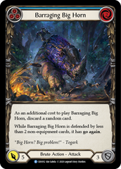 Barraging Big Horn (Blue) - Flesh and Blood TCG - MoxLand