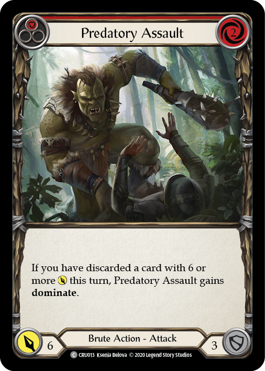 Predatory Assault (Red) - Flesh and Blood TCG - MoxLand
