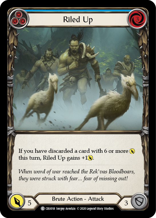 Riled Up (Blue) - Flesh and Blood TCG - MoxLand