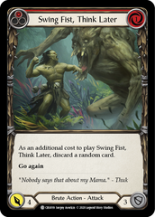 Swing Fist, Think Later (Red) - Flesh and Blood TCG - MoxLand