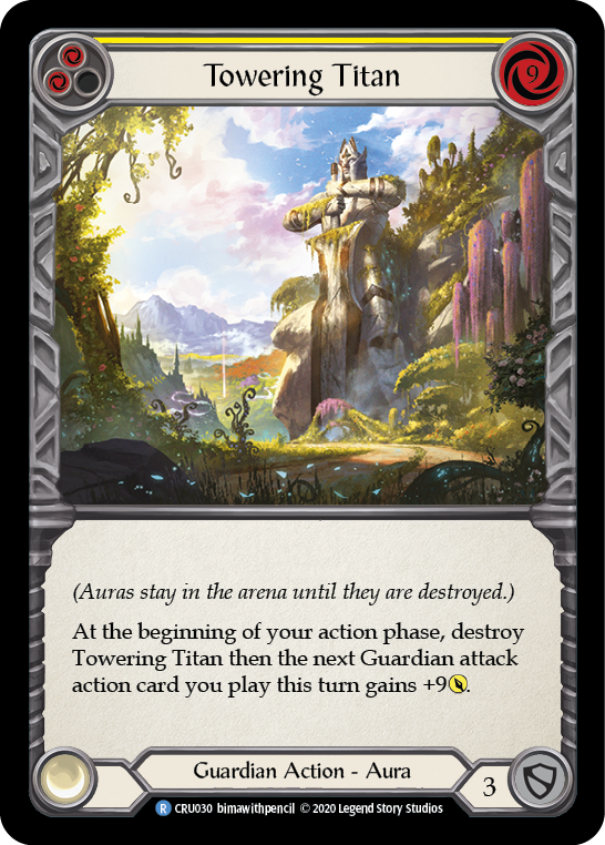 Towering Titan (Yellow) - Flesh and Blood TCG - MoxLand