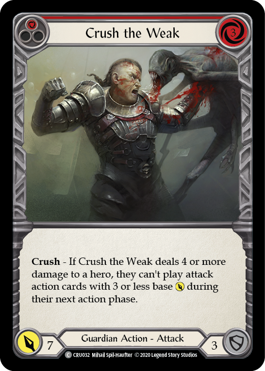 Crush the Weak (Red) - Flesh and Blood TCG - MoxLand