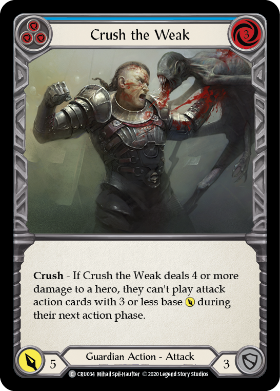 Crush the Weak (Blue) - Flesh and Blood TCG - MoxLand