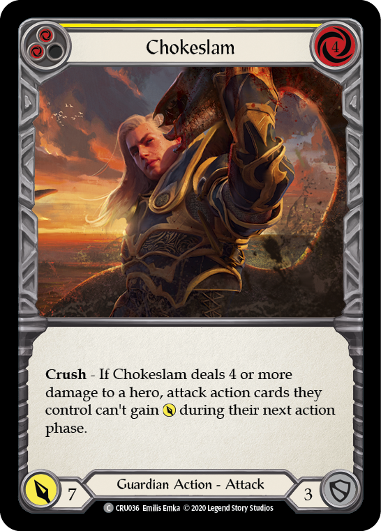 Chokeslam (Yellow) - Flesh and Blood TCG - MoxLand