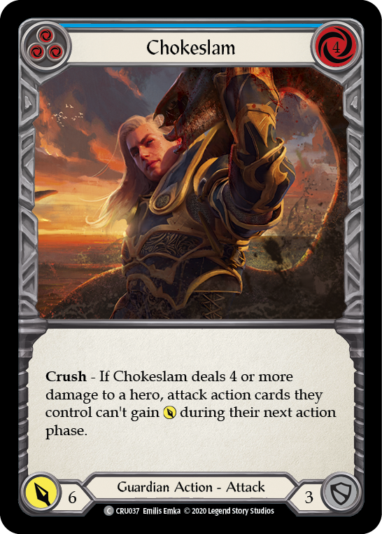 Chokeslam (Blue) - Flesh and Blood TCG - MoxLand