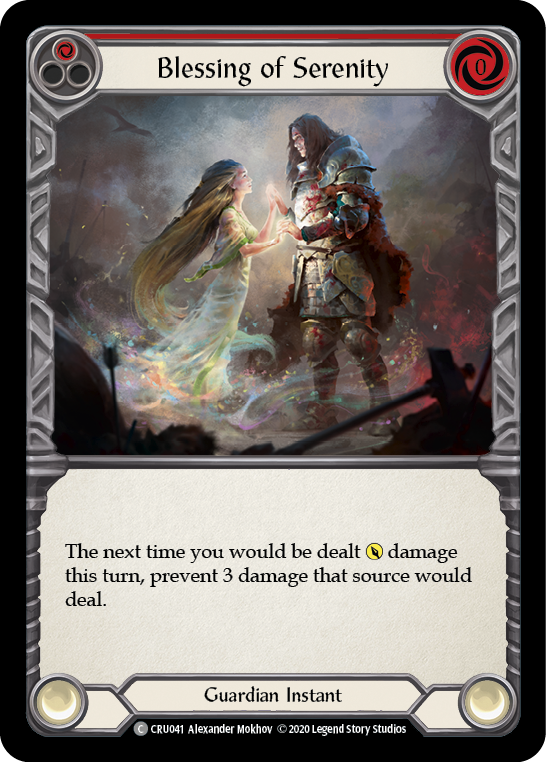 Blessing of Serenity (Red) - Crucible of War (1ª Edição)