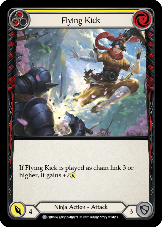 Flying Kick (Yellow) - Flesh and Blood TCG - MoxLand