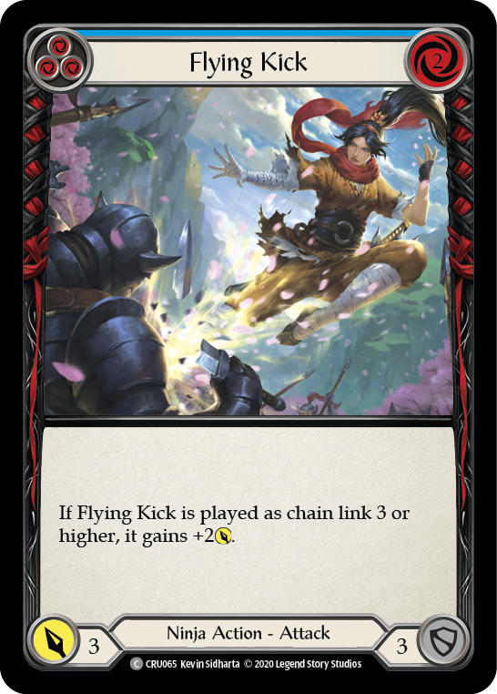 Flying Kick (Blue) - Flesh and Blood TCG - MoxLand