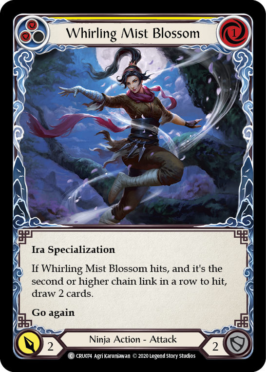 Whirling Mist Blossom (Yellow) - Flesh and Blood TCG - MoxLand