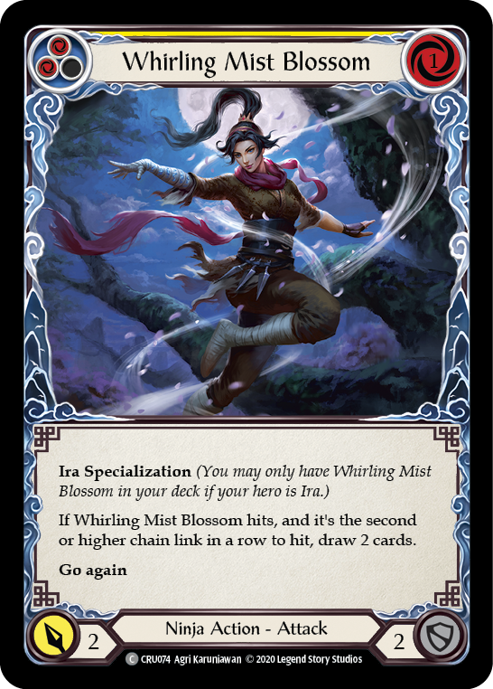 Whirling Mist Blossom (Yellow) - Flesh and Blood TCG - MoxLand